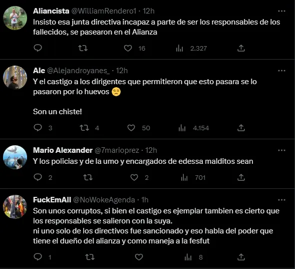 Los aficionados quieren sanciones para los directivos.