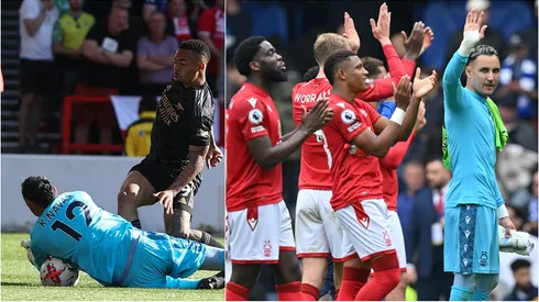 Nottingham Forest de Keylor Navas venció al Arsenal y se salvó del descenso.