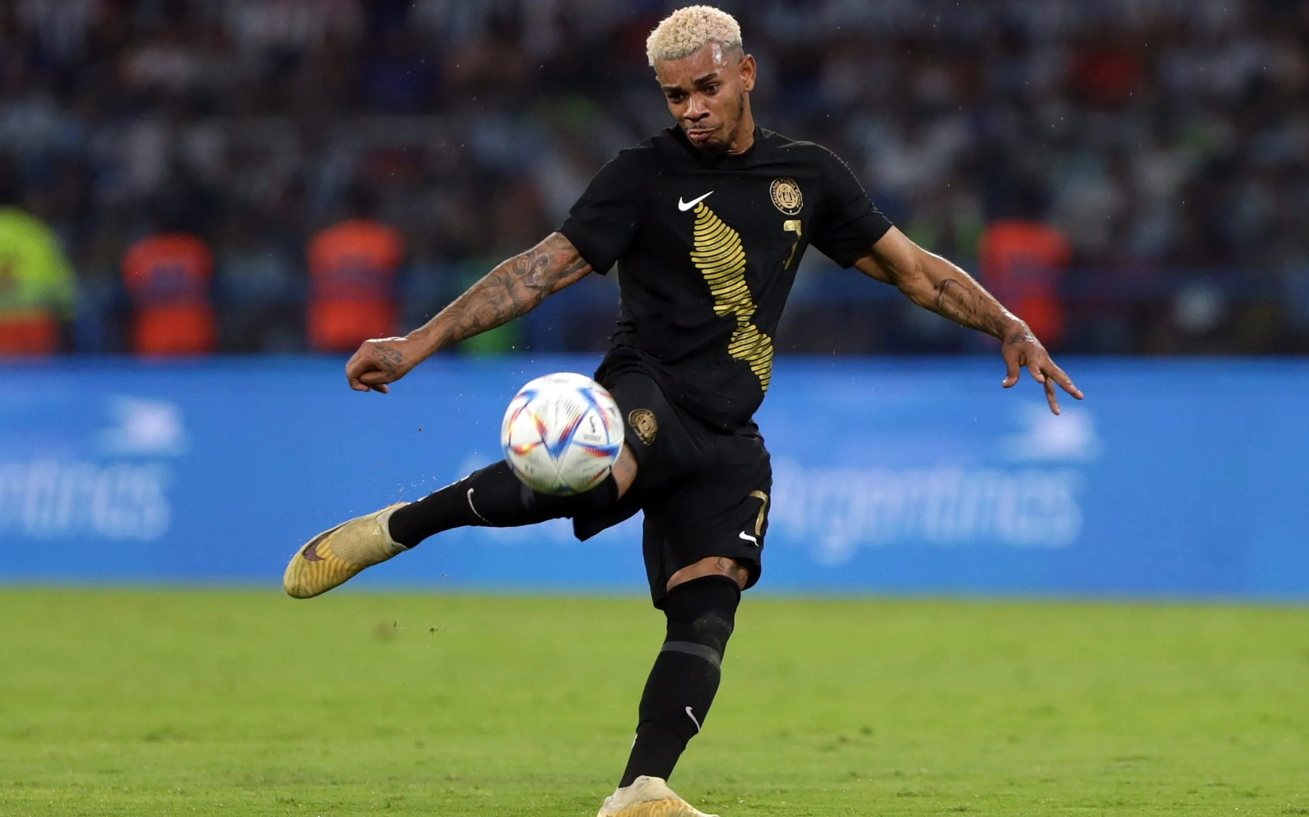 Juninho Bacuna en el amistoso entre Curazao y Argentina (Getty)