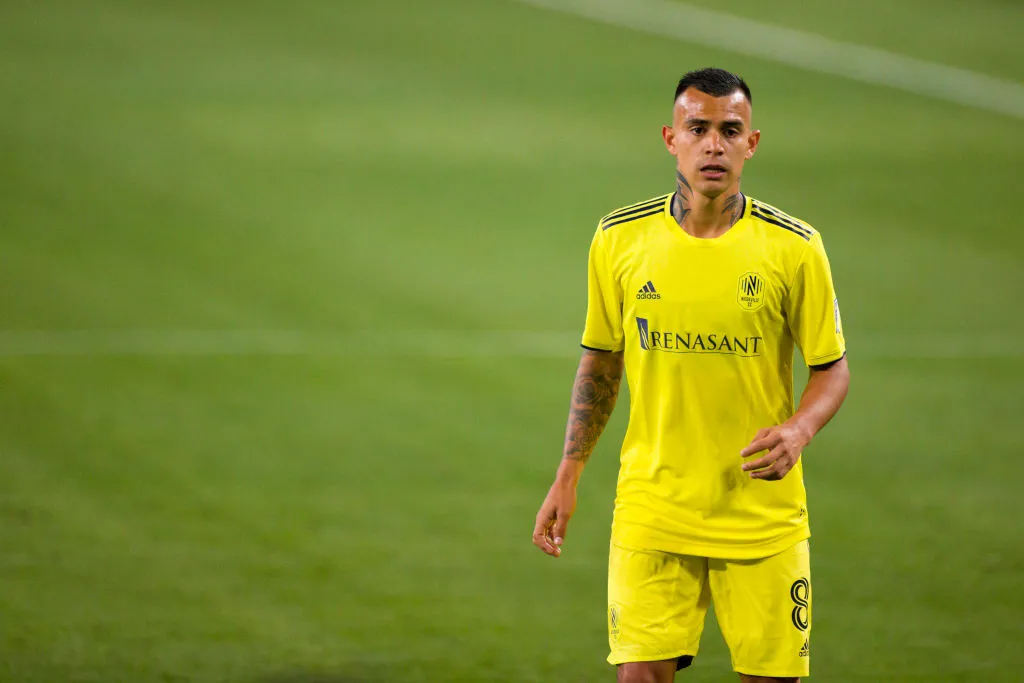 NASHVILLE, TN – APRIL 17:  Randall Leal #8 of Nashville SC stands in position against FC Cincinnati. (Photo by Brett Carlsen/Getty Images)