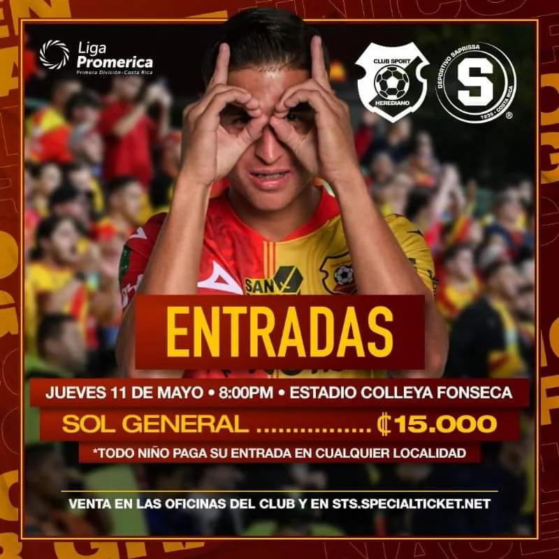 Publicación del Herediano sobre las entradas de semifinales (CSH)