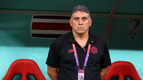 AL KHOR, QATAR - DECEMBER 01: Luis Fernando Suarez, Head Coach of Costa Rica, looks on prior to the FIFA World Cup Qatar 2022 Group E match between Costa Rica and Germany at Al Bayt Stadium on December 01, 2022 in Al Khor, Qatar. (Photo by Alex Grimm/Getty Images)