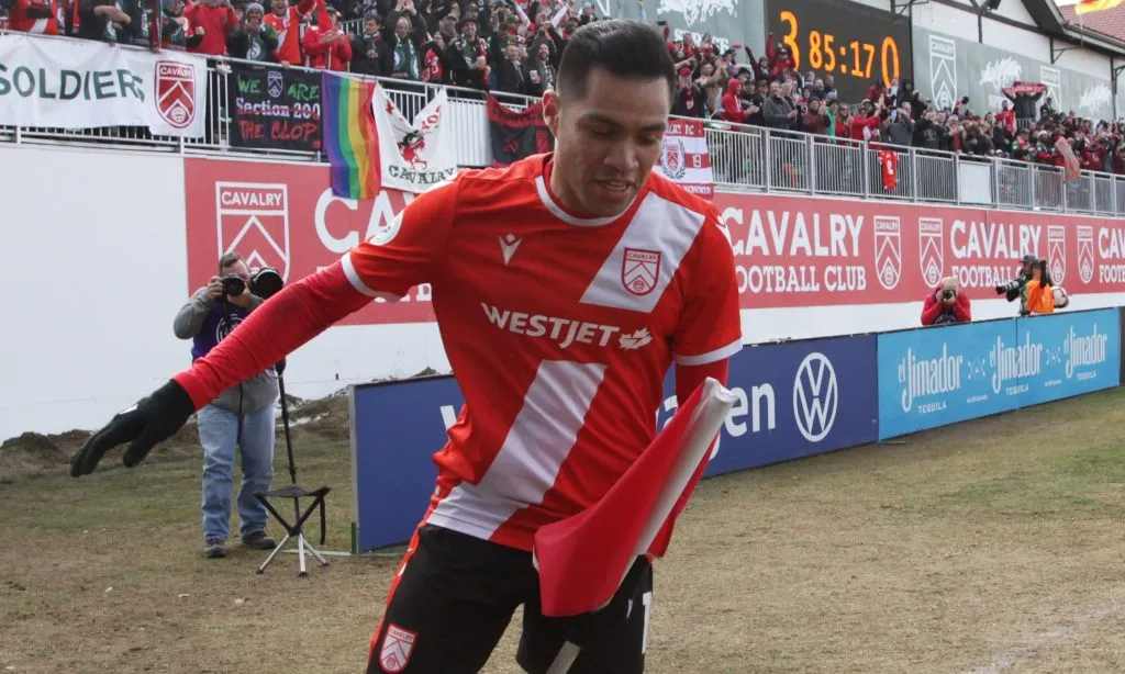 Canadian Premier League-Cavalry FC v FC Edmonton , Jose Escalante of Cavalry FC.