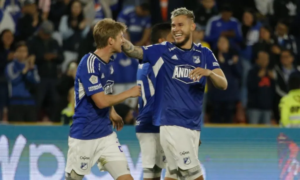 Andrés Llinás y Juan Pablo Vargas con Millonarios