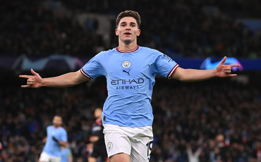 Julian Álvarez, el futbolista del Manchester City que desea el Real Madrid (Foto: Stu Forster/Getty Images)