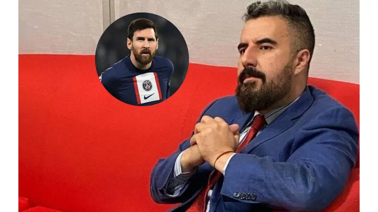 Álvaro Morales cruzó a Lionel Messi