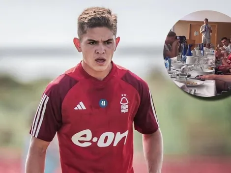 La divertida iniciación que le hicieron a Brandon Aguilera en el Nottingham Forest (VIDEO)