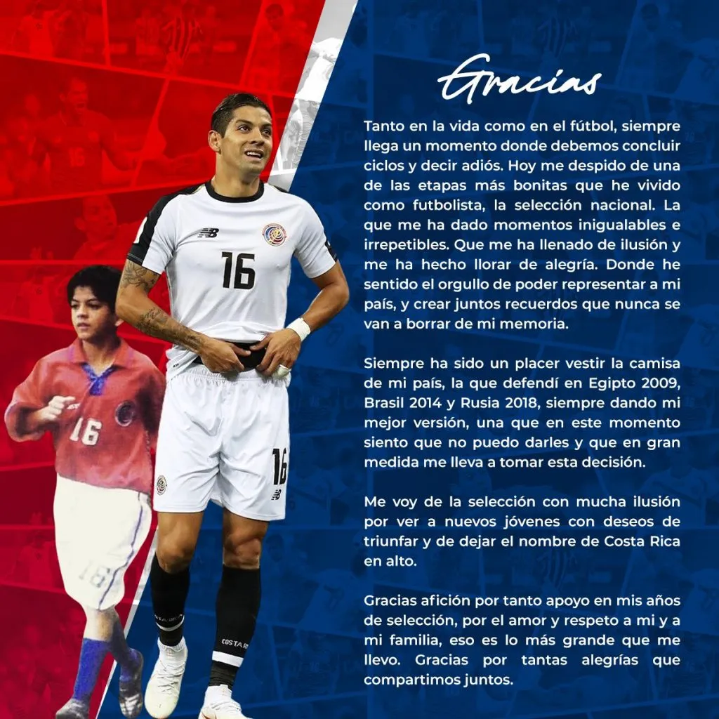 La publicación en sus redes sociales.