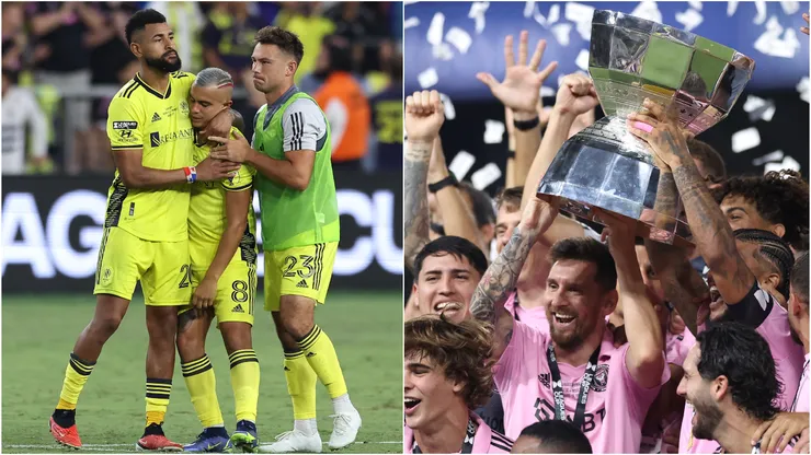 El Nashville de Aníbal Godoy y Randall Leal no pudo ante Inter Miami de Lionel Messi y David Ruiz (Getty Images)