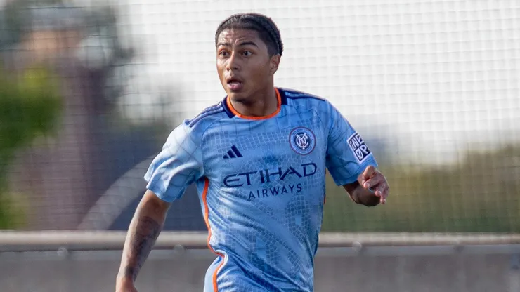 Ronald Arévalo anotó el primer gol del New York City ante Toronto.