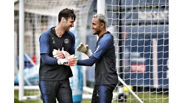 Keylor Navas y Sergio Rico en PSG