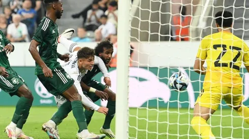 Manfred Ugalde marcó en la victoria de Costa Rica contra Arabia Saudita.