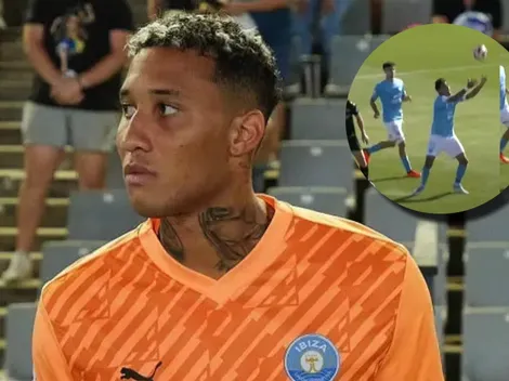 Nunca visto: el penal insólito que sufrió Patrick Sequeira en España (VIDEO)