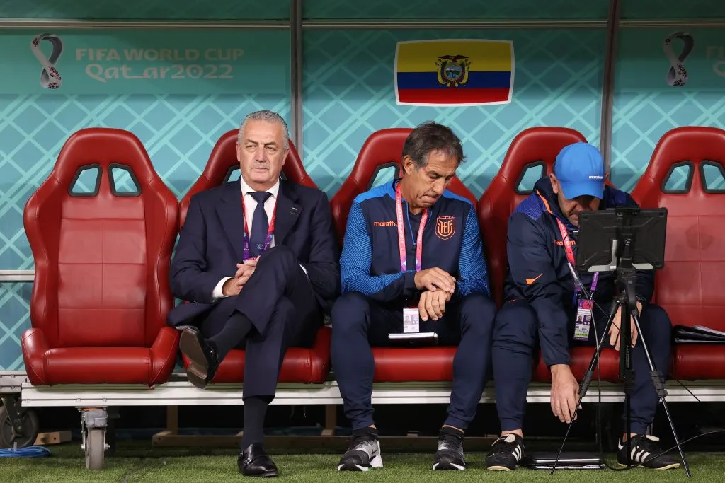 Gustavo Alfaro en la Copa del Mundo con Ecuador (Getty)