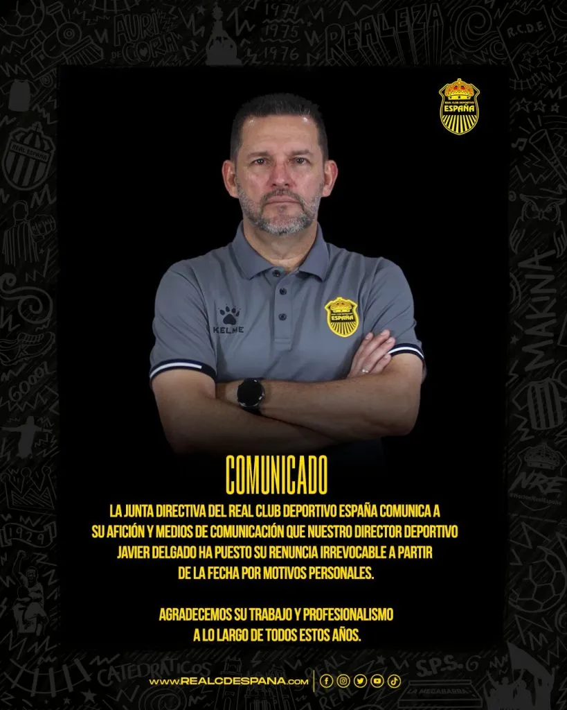 Comunicado de Real España (Real España)