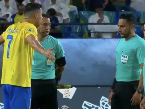El tremendo enfado de Cristiano Ronaldo con el hondureño Said Martínez en la Liga de Arabia Saudita (VIDEO)