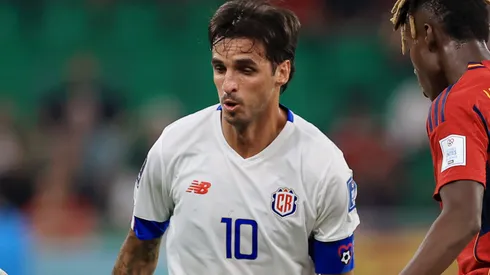 Ruiz representando a la selección costarricense en el mundial