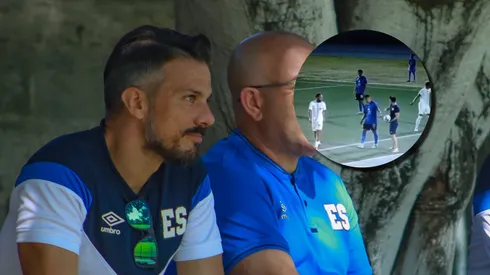 Rubén de la Barrera le dio un coscorrón a uno de sus dirigidos.