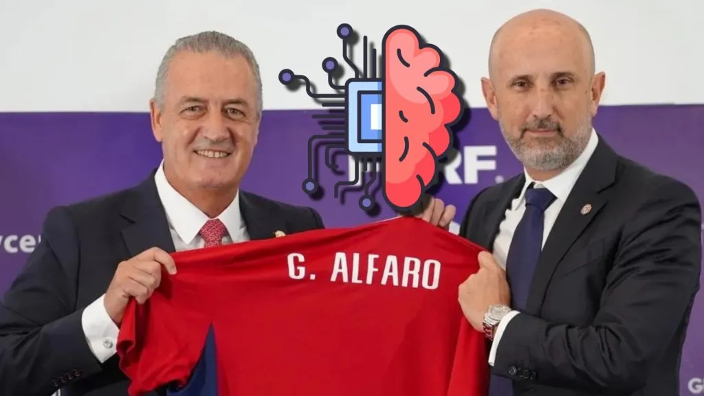 Alfaro en su presentación como entrenador de la selección nacional
