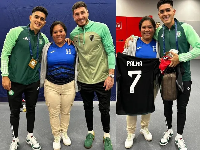 Luis Palma y José María Giménez con la Sra. hondureña Denia Cerrato