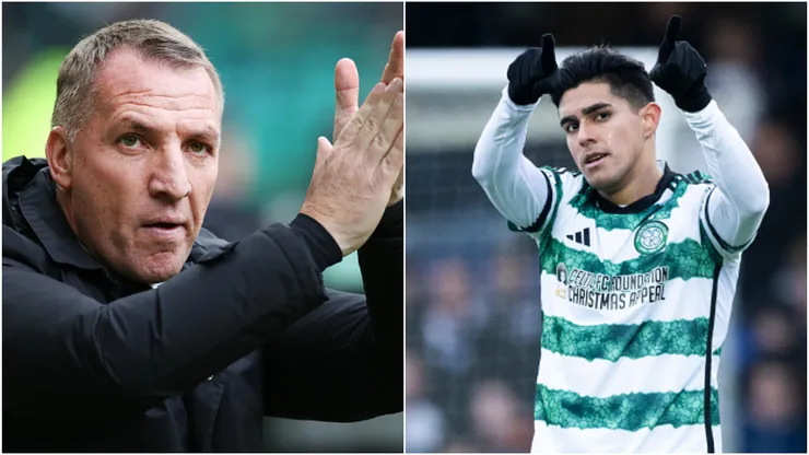 Brendan Rodgers se rindió ante la actuación de Luis Palma con el Celtic de Glasgow (Getty Images)