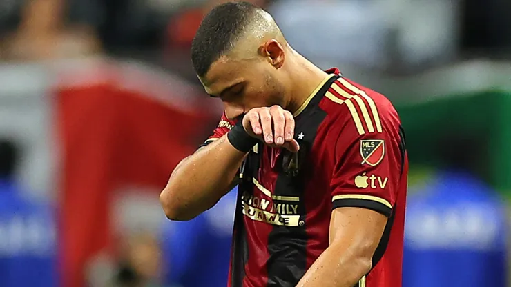 Giakoumakis celebrando un gol en Atlanta United