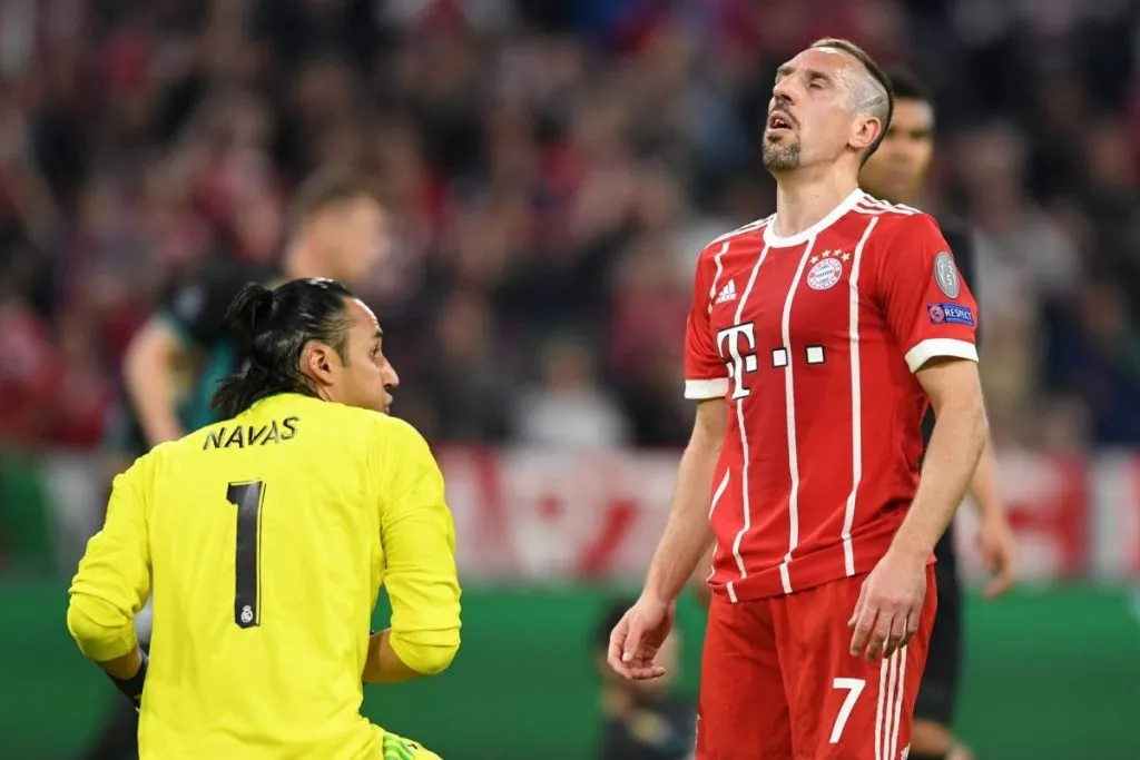 Keylor Navas vs Franck Ribéry en Champions