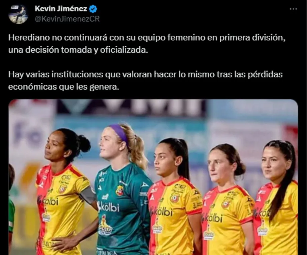 Kevin Jiménez contó los motivos de la decisión de Herediano.