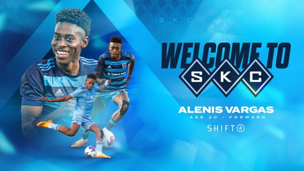 Alenis Vargas firmó como nuevo jugador del Sporting Kansas City.