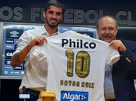 La decisión que tomó el Santos de Brasil con la "10" que en su momento usó Bryan Ruiz