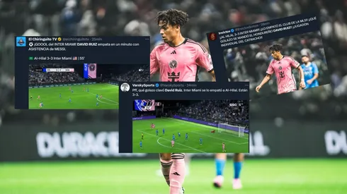 Prensa internacional reaccionó al golazo de David Ruiz con Inter Miami de Messi