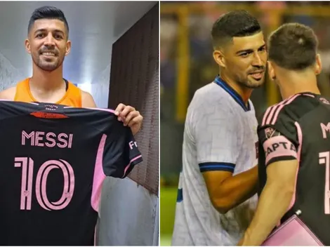 Así le pidió Nelson Bonilla la camiseta a Lionel Messi en El Salvador vs Inter Miami