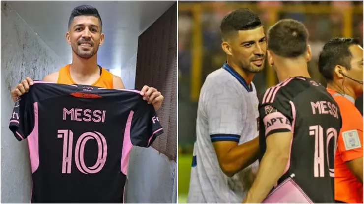 Así le pidió Nelson Bonilla la camiseta a Lionel Messi en El Salvador vs Inter Miami