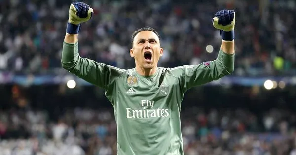 Keylor Navas con el Real Madrid