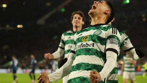 Luis Palma celebra gol Celtic