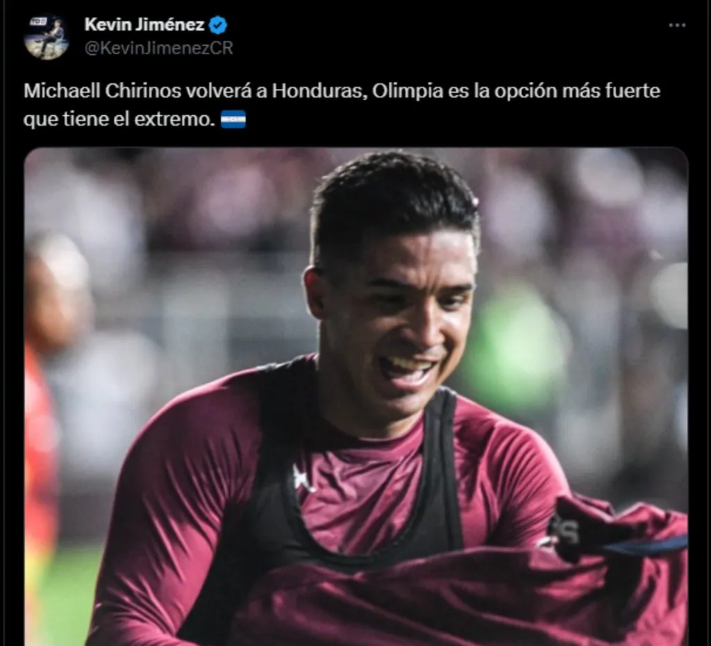 Kevin Jiménez reveló el nuevo equipo de Michaell Chirinos. (Foto: X)