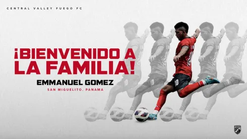 Emmanuel Gómez es nuevo fichaje del Central Valley Fuego