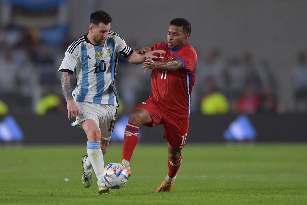 Argentina en su amistoso vs. Panamá (Getty)