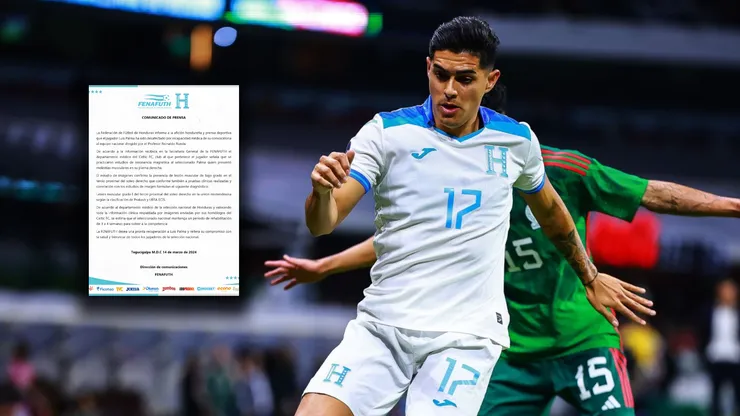 Honduras confirmó la lesión de Luis Palma: ¿Qué tiene y cuánto tiempo estará fuera?