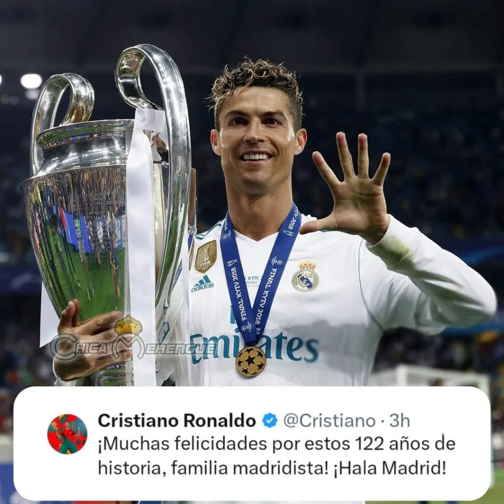 Cristiano Ronaldo – Mensaje en redes