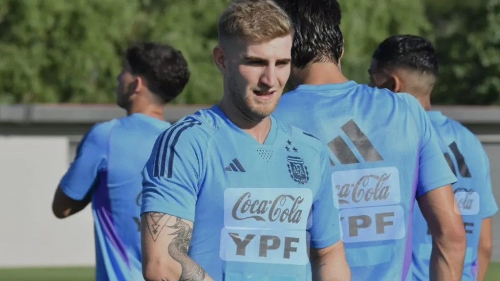 Nicolás Valentini ya entrena con la Selección Argentina. (Foto: AFA)