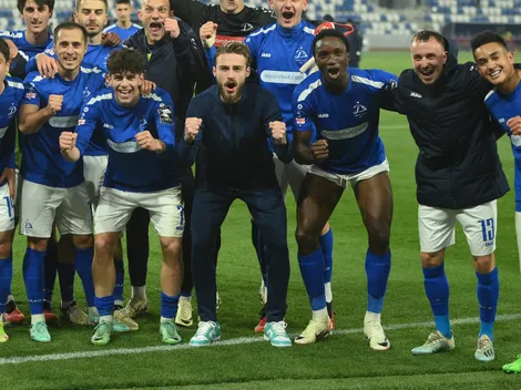 Oscar Santis disputó su primer juego oficial con el Dinamo Tbilisi de Georgia