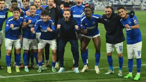 Oscar Santis disputó su primer juego oficial con el Dinamo Tbilisi de Georgia