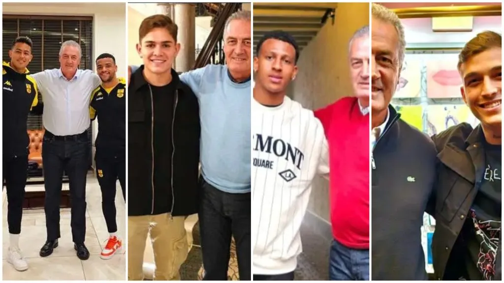 Alfaro se fotografió con todos menos Keylor Navas. (Foto: Teletica)