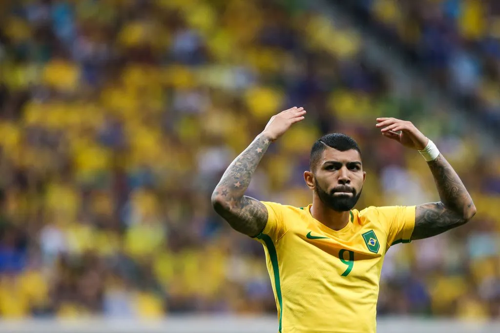 Gabriel Barbosa con la Selección Brasil