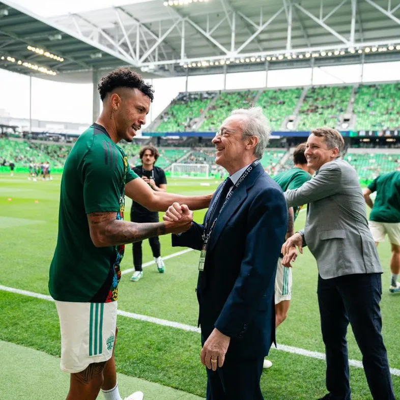 Florentino Pérez junto a Julio Cascante