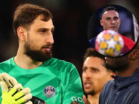 Reacción de Keylor Navas a la actuación de Donnarumma