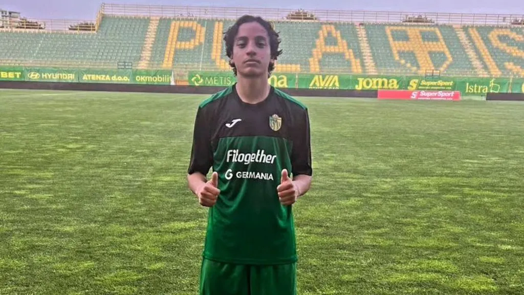 Alessandro Maldonado en el NK Istra de Croacia. (Foto: Instagram)