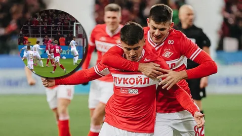 Manfred Ugalde metió un golazo de volea en la Copa Rusia. (Foto: X)