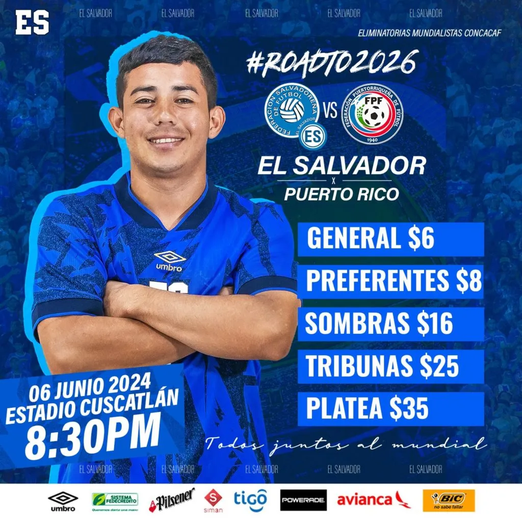 Venta de entradas para el partido entre El Salvador y Puerto Rico. (Foto: Fesfut)